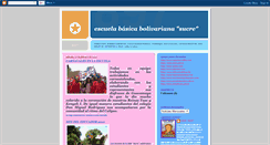 Desktop Screenshot of escuelasucre.blogspot.com