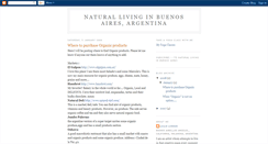 Desktop Screenshot of naturallivingbuenosaires.blogspot.com