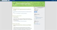 Desktop Screenshot of chrishaddadlegalblog.blogspot.com