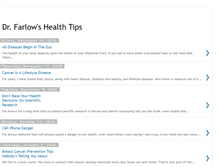 Tablet Screenshot of drfarlowshealthtips.blogspot.com