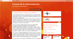 Desktop Screenshot of cienciadelaadministracion.blogspot.com