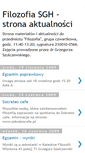 Mobile Screenshot of filozofia-sgh.blogspot.com