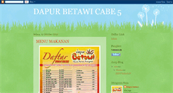 Desktop Screenshot of dapurbetawicabe5menumakanan.blogspot.com