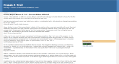 Desktop Screenshot of info-nissan-xtrail.blogspot.com