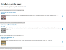 Tablet Screenshot of croche-e-ponto-cruz.blogspot.com