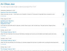 Tablet Screenshot of okeejew.blogspot.com