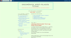 Desktop Screenshot of eredmenyes-apro-feladas-titkai.blogspot.com