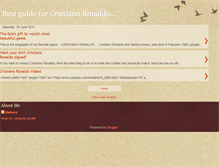 Tablet Screenshot of cr7soccer.blogspot.com