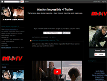 Tablet Screenshot of mission-impossible-4-movie-trailer.blogspot.com