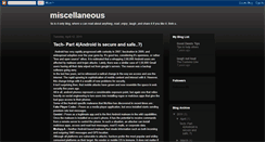 Desktop Screenshot of miscellaneous-spidy.blogspot.com