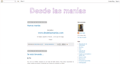 Desktop Screenshot of desdelasmanias.blogspot.com