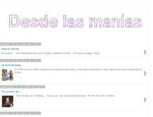 Tablet Screenshot of desdelasmanias.blogspot.com