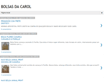 Tablet Screenshot of bolsasdacarolzinha.blogspot.com