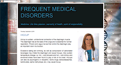 Desktop Screenshot of frequentmedicaldisorders.blogspot.com