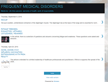 Tablet Screenshot of frequentmedicaldisorders.blogspot.com