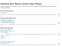 Tablet Screenshot of northernnewmexicoconservationproject.blogspot.com