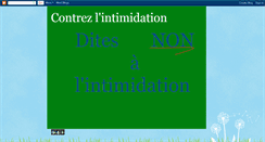 Desktop Screenshot of contrezlintimidation.blogspot.com