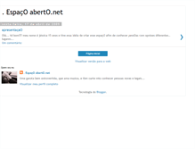 Tablet Screenshot of espacoabertonet.blogspot.com