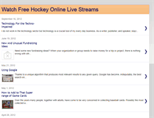 Tablet Screenshot of livehockeystreaming.blogspot.com