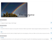 Tablet Screenshot of hannaagren.blogspot.com