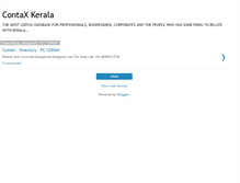 Tablet Screenshot of contaxkerala.blogspot.com