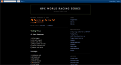 Desktop Screenshot of gpx-world-racing-series.blogspot.com