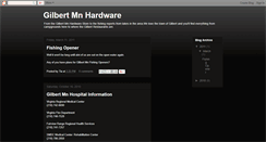 Desktop Screenshot of gilbertminnesota.blogspot.com