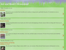 Tablet Screenshot of jedandrosieshomestead.blogspot.com