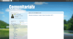 Desktop Screenshot of comunitariotv.blogspot.com