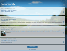 Tablet Screenshot of comunitariotv.blogspot.com