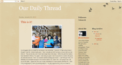 Desktop Screenshot of ourdailythread.blogspot.com