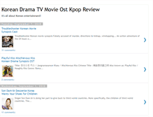 Tablet Screenshot of korea-dramas.blogspot.com