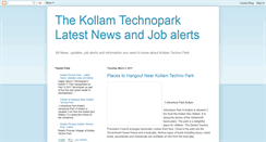 Desktop Screenshot of kollamtechnoparklive.blogspot.com