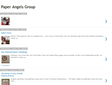 Tablet Screenshot of paperangelsgroup.blogspot.com