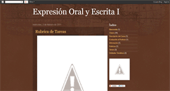 Desktop Screenshot of expresionoralyescritaut.blogspot.com