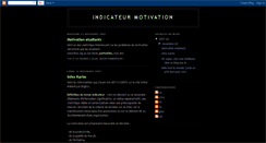 Desktop Screenshot of indicateurmotivation.blogspot.com
