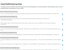 Tablet Screenshot of interfaithinteraction.blogspot.com