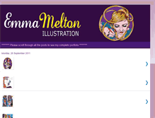 Tablet Screenshot of emmameltonillustration.blogspot.com