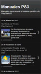 Mobile Screenshot of manuales-ps3.blogspot.com