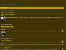 Tablet Screenshot of entrandoenpistaparadespegar.blogspot.com