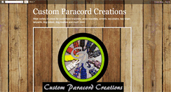 Desktop Screenshot of customparacordcreations.blogspot.com