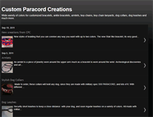 Tablet Screenshot of customparacordcreations.blogspot.com