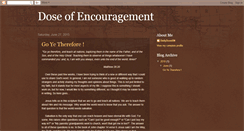 Desktop Screenshot of doseofencouragement.blogspot.com