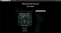 Desktop Screenshot of blackdoomessence.blogspot.com