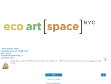 Tablet Screenshot of ecoartspacewhatmattersmost2010.blogspot.com