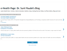 Tablet Screenshot of ehealthpage.blogspot.com