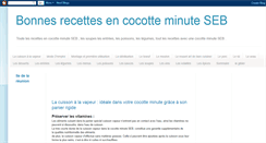 Desktop Screenshot of cocotte-minute-seb.blogspot.com