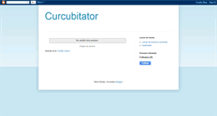 Desktop Screenshot of curcubitator.blogspot.com