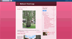 Desktop Screenshot of melissatravellogs.blogspot.com