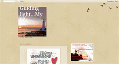 Desktop Screenshot of guidinglight-mylife.blogspot.com
